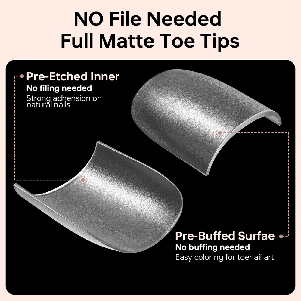 ASONRL Gel X Tips para uñas de los pies, ideal para proyectos caseros.