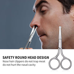 Tijeras AsonTao para cejas, precisión y modelado suave.