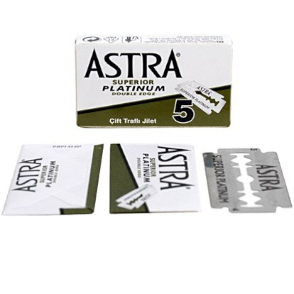 Astra Superior Platinum: hojas doble para un afeitado suave y preciso.
