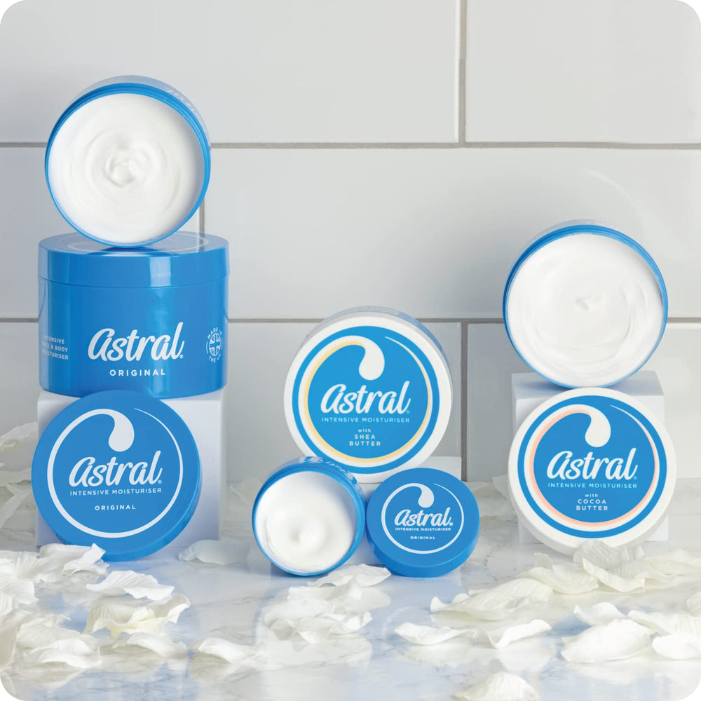 Astral crema hidratante día y noche, versátil para cualquier rutina.