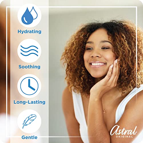Astral crema hidratante, textura cremosa ideal para aplicar en todo el cuerpo.