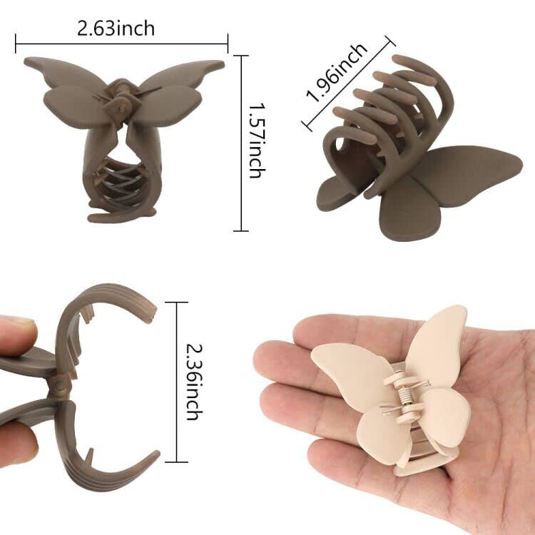 Atoden ganchos de pelo mariposa colores variados para combinar conjuntos.