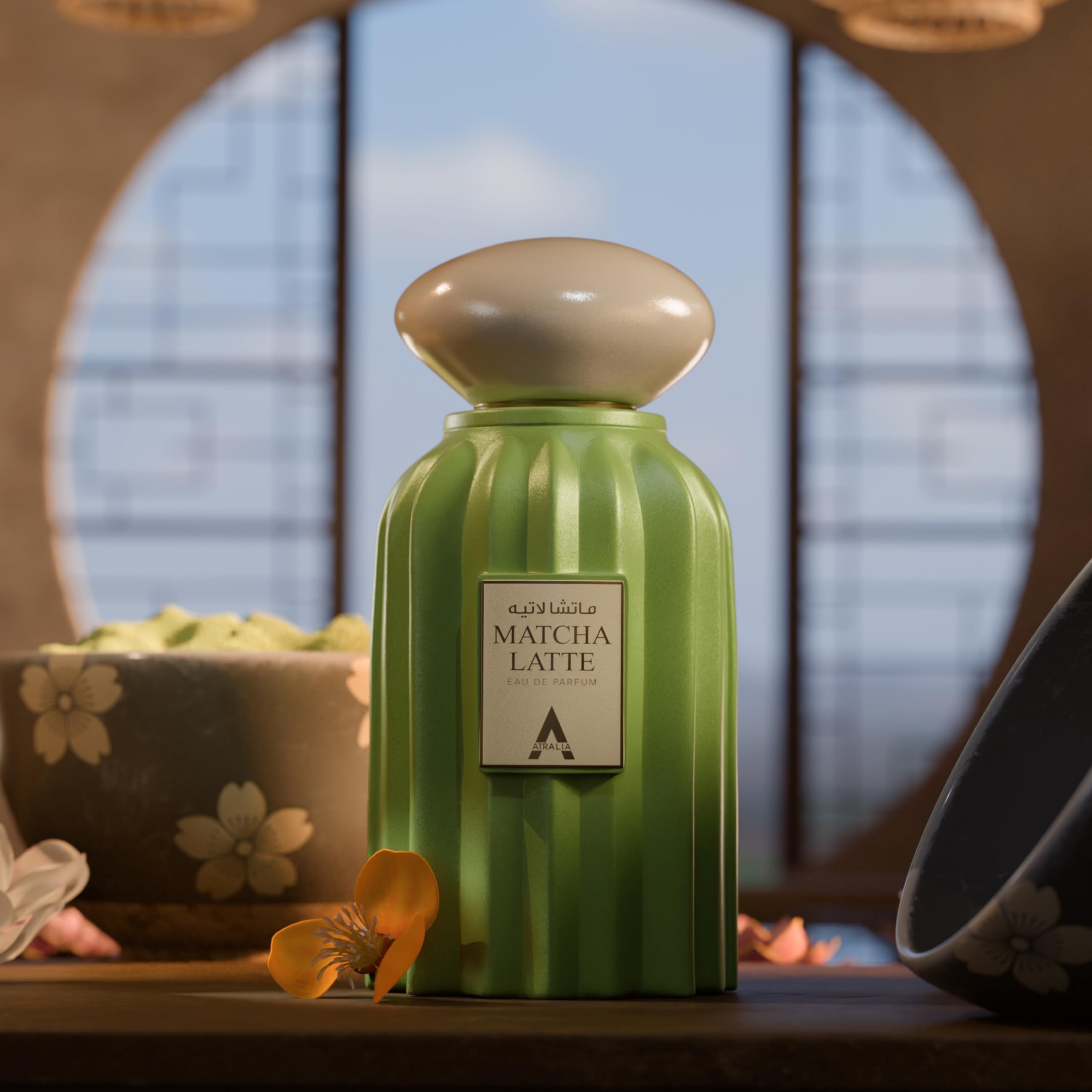 Atralia Matcha Latte, presentación regalo, opción ideal para sorprender con un aroma dulce.