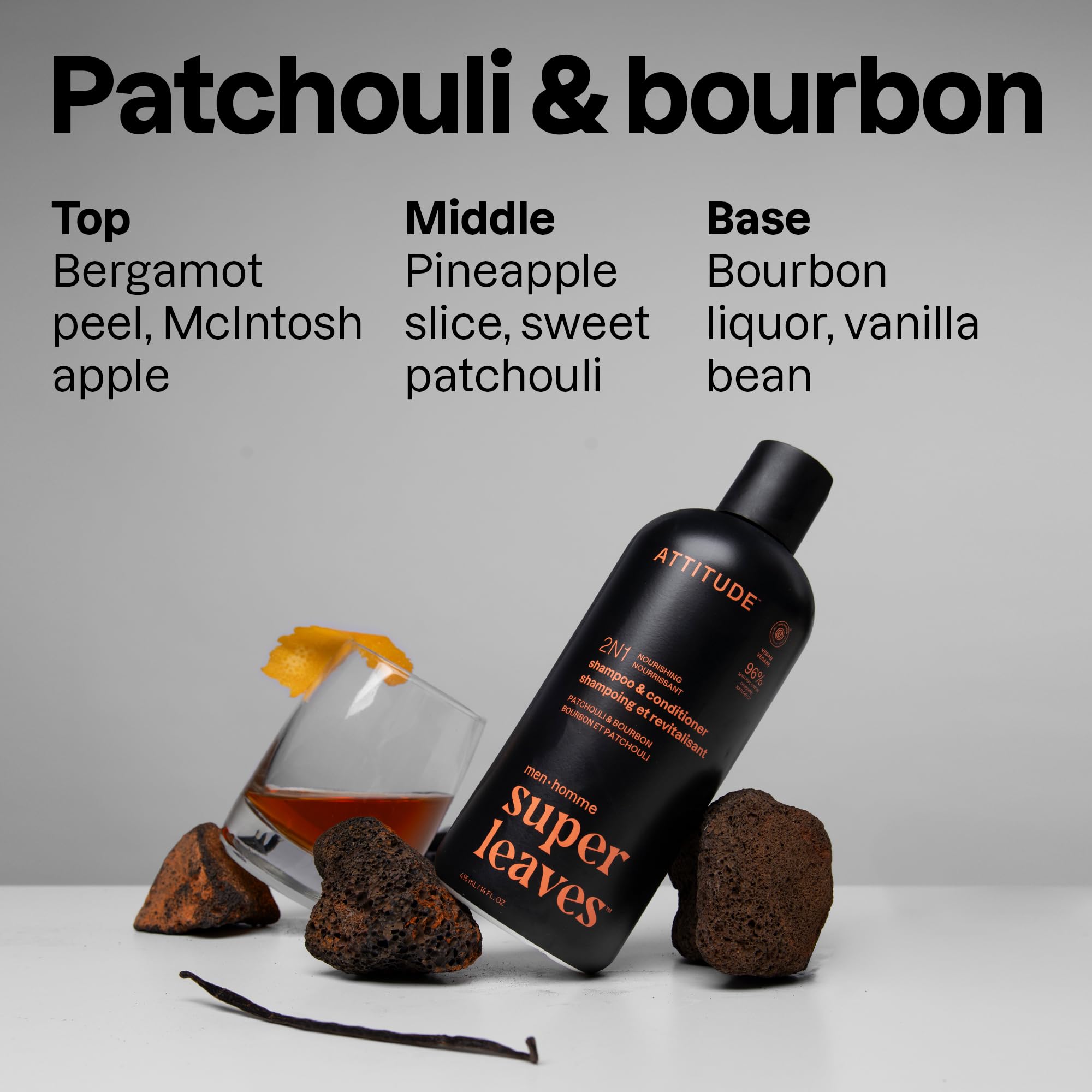 ATTITUDE panthenol y ginseng para cabello seco, hidratación y brillo.