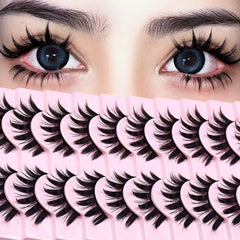 Augenli Pestañas Manga Espiga 10 pares para un look audaz y definido.