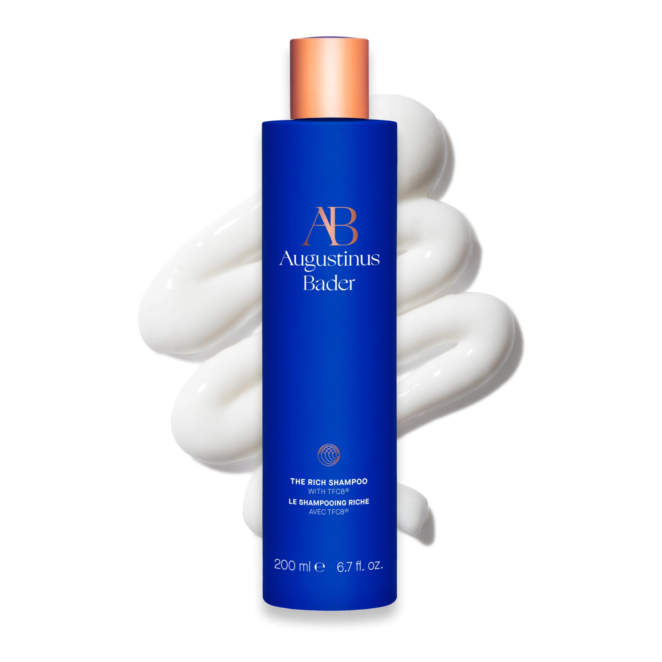 Augustinus Bader Champú crema rico en bote; lavado suave y nutritivo.