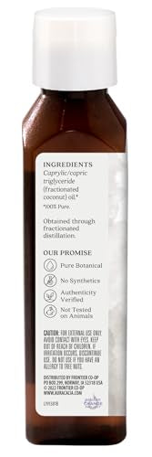 Aura Cacia Aceite fraccionado de coco para mezclar con aceites esenciales.