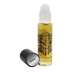 Auric Blends Amber Aceite Perfumado con Aplicador Rodante en la botella, aroma duradero y uso diario.