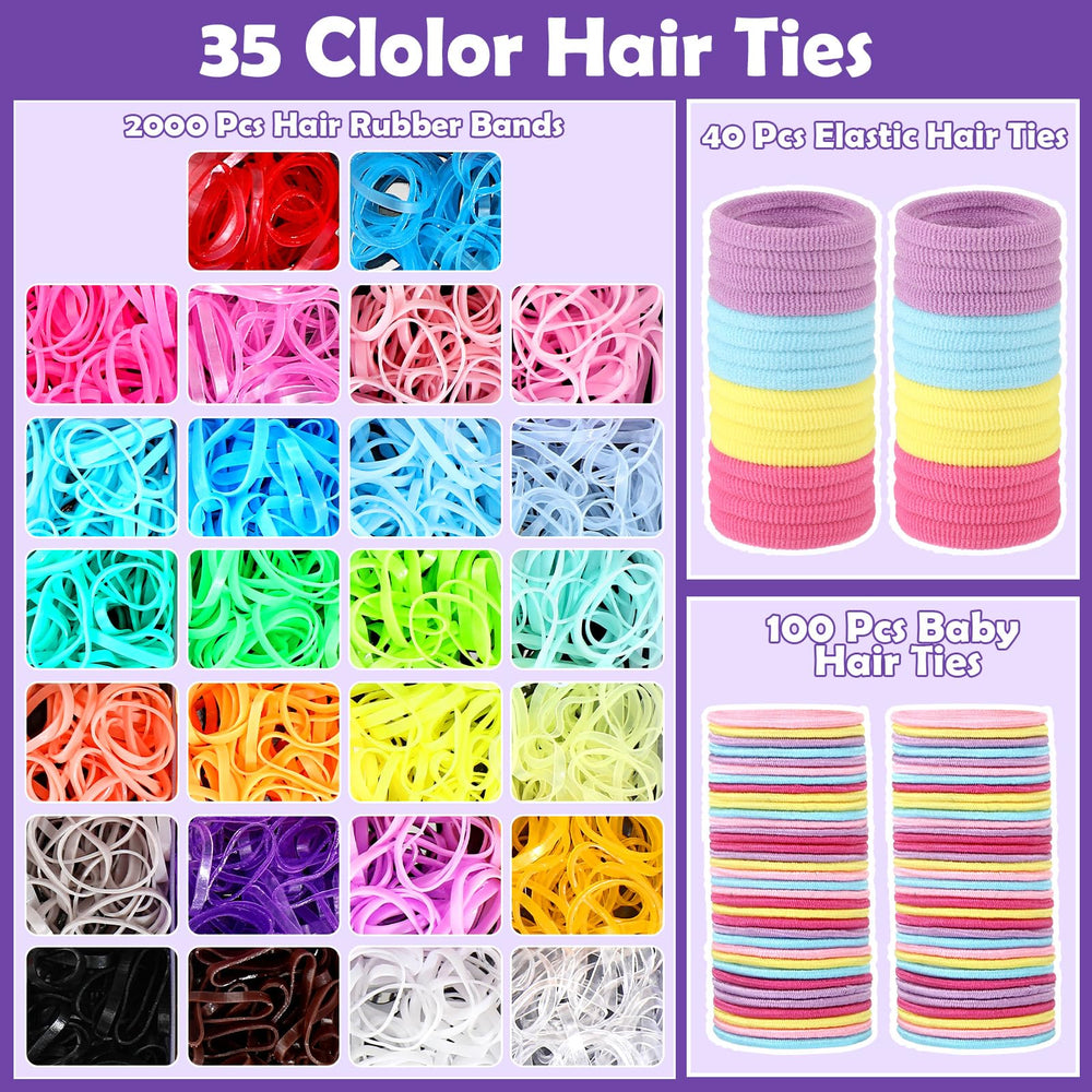 Lazos para pelo Auroray para bebé, colores brillantes y suaves