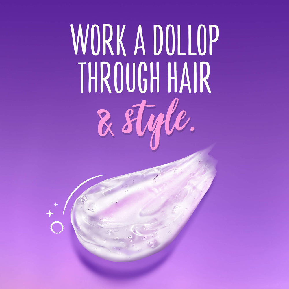 Aussie Headstrong textura instantánea para cabello liso o rizado.
