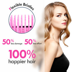 Aussumy en cabello mojado, desenreda sin tirar.