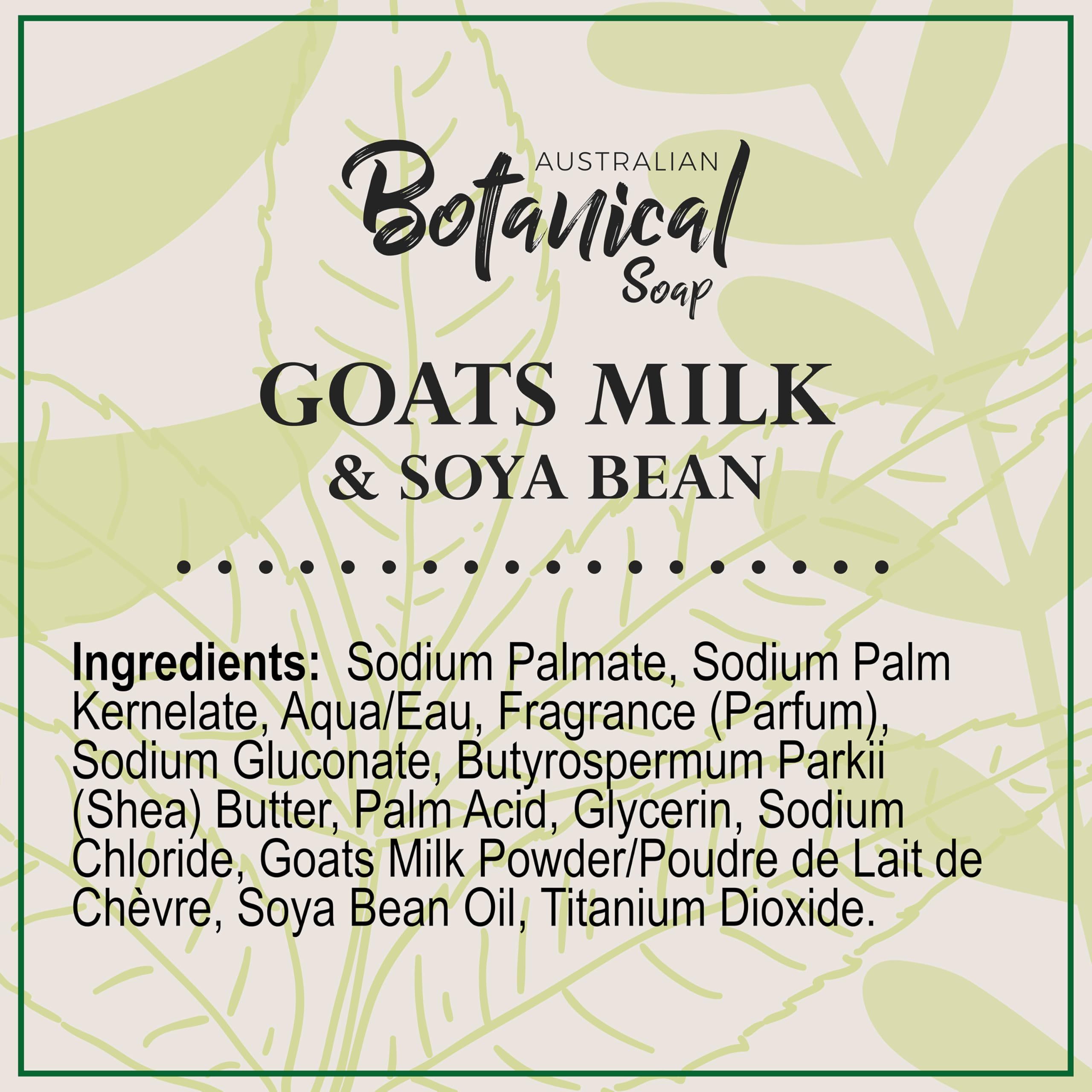 Australian Botanical Soap barra-jabon-leche-de-cabra empaque varía según lote