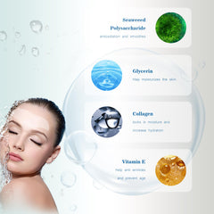 Parche frontal de Auteek con textura gel para suavizar arrugas visibles.