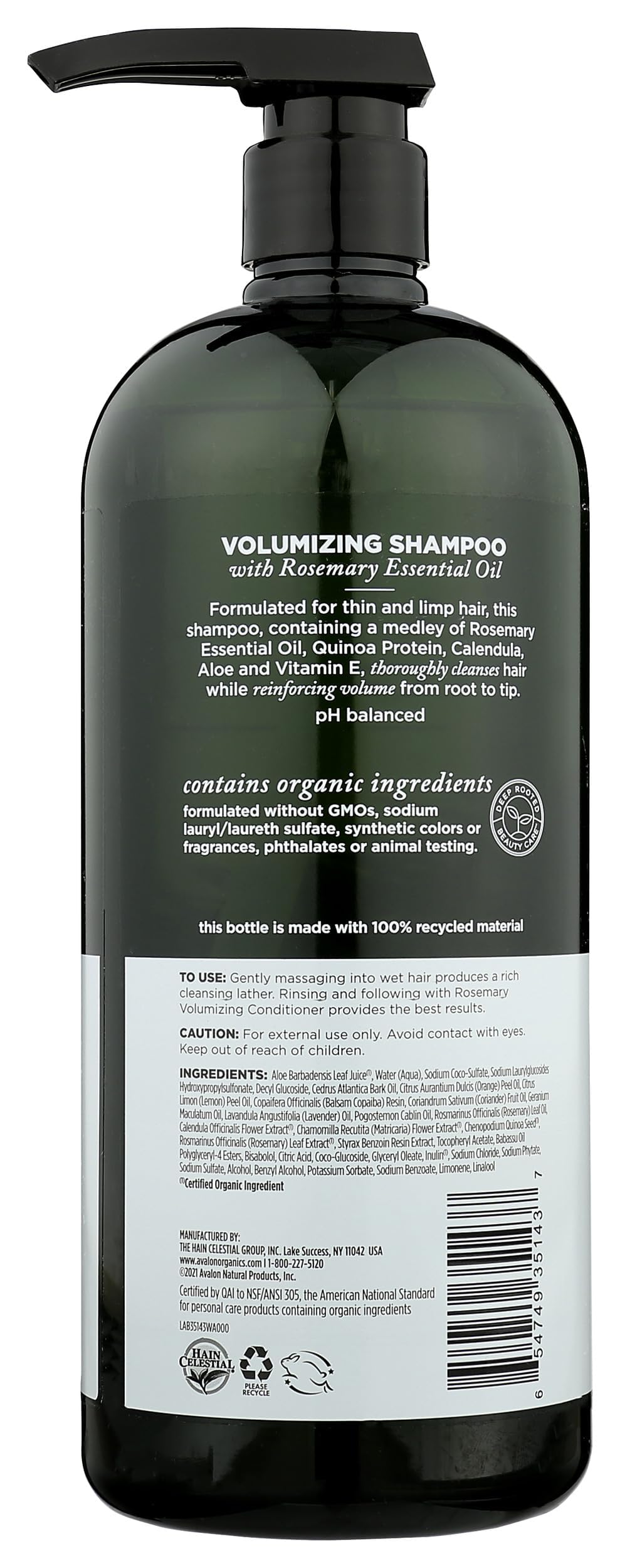 Champú Romero para cabello fino, cuerpo desde la raíz hacia las puntas.