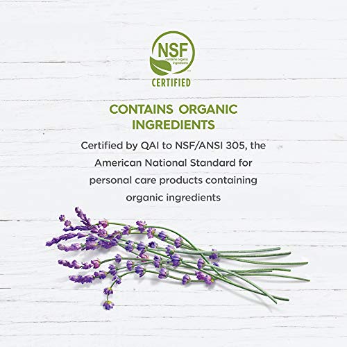 Aroma relajante de lavanda de Avalon Organics crea experiencia de spa en casa.