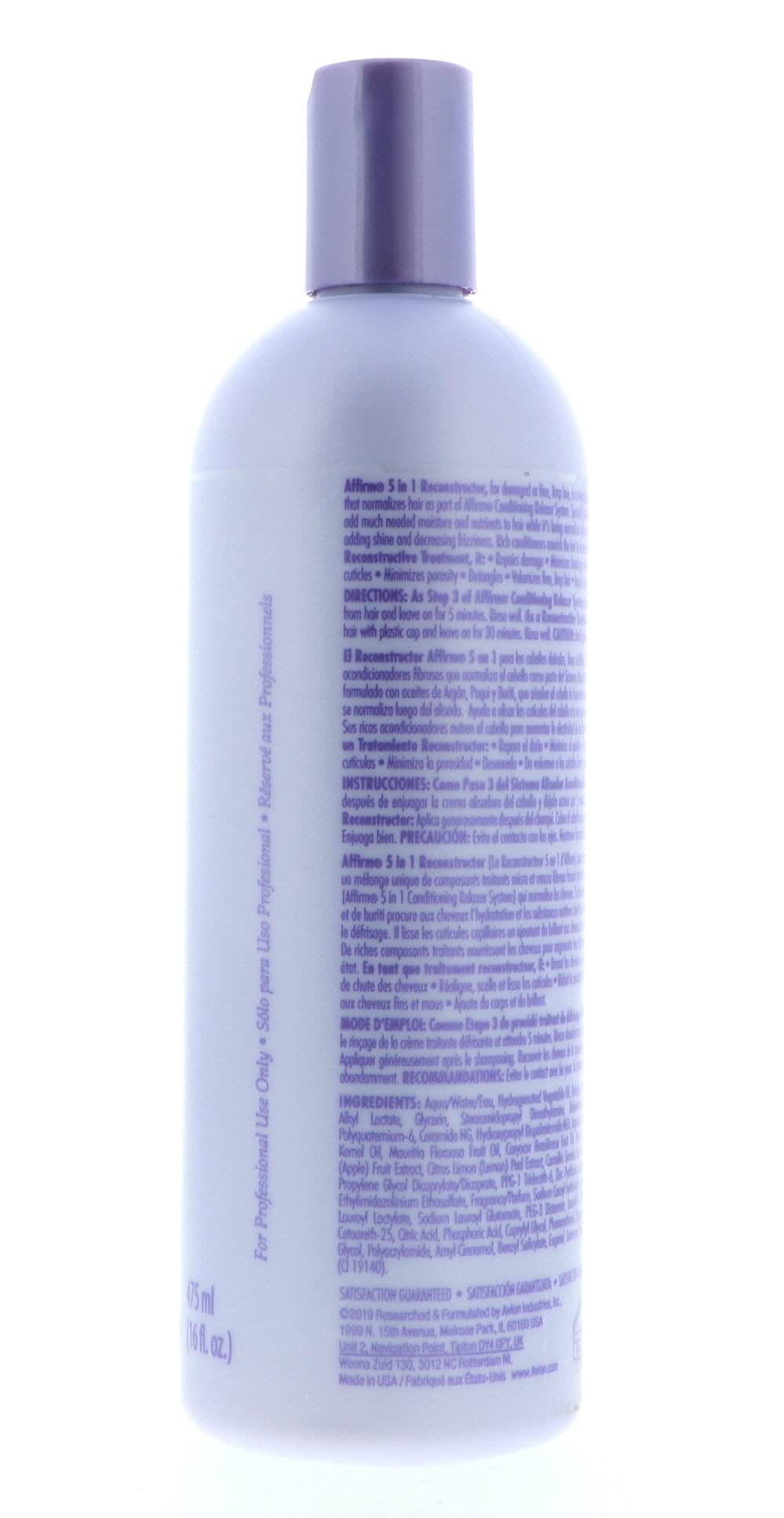 Avlon Affirm 5 en 1 Reconstructor, post-relajante para fibra capilar