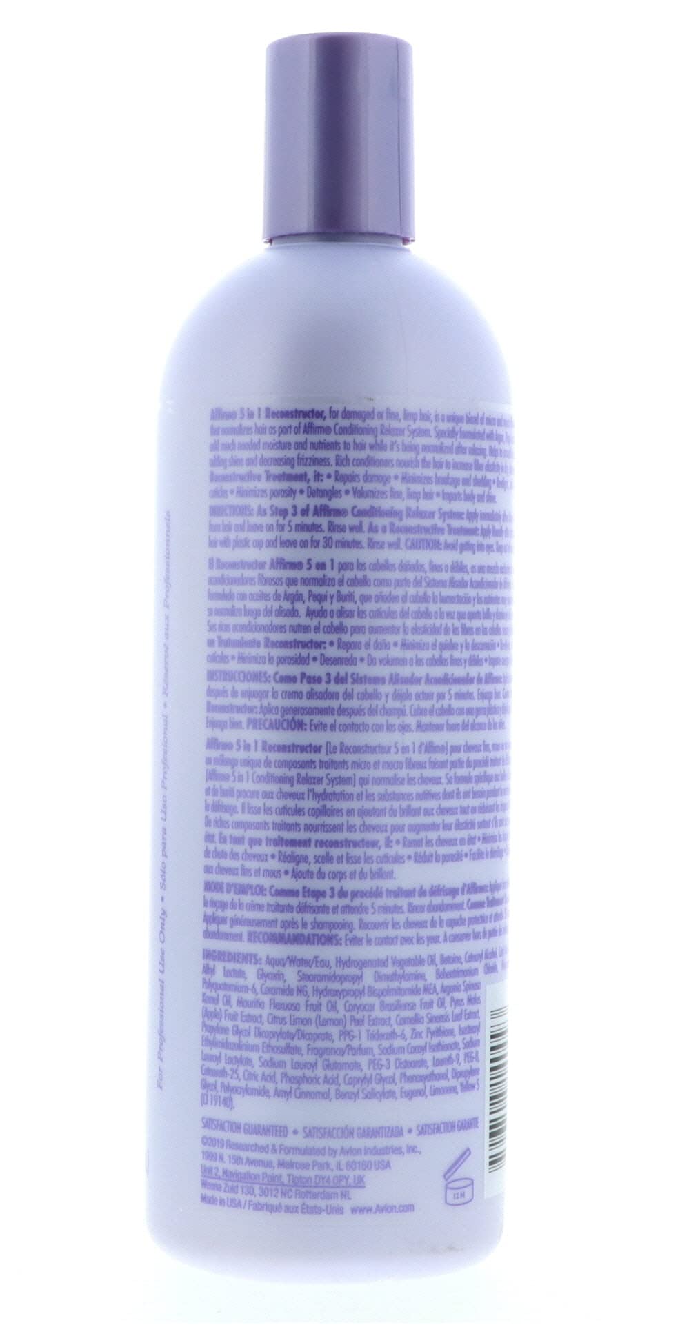 Avlon Affirm 5 en 1 Reconstructor, tras relajante para fibra capilar