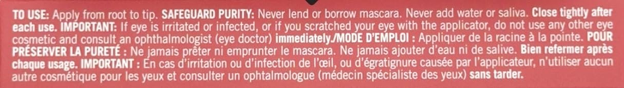 AVON Glimmer Mascara desmaquillable con agua negro intenso, textura suave