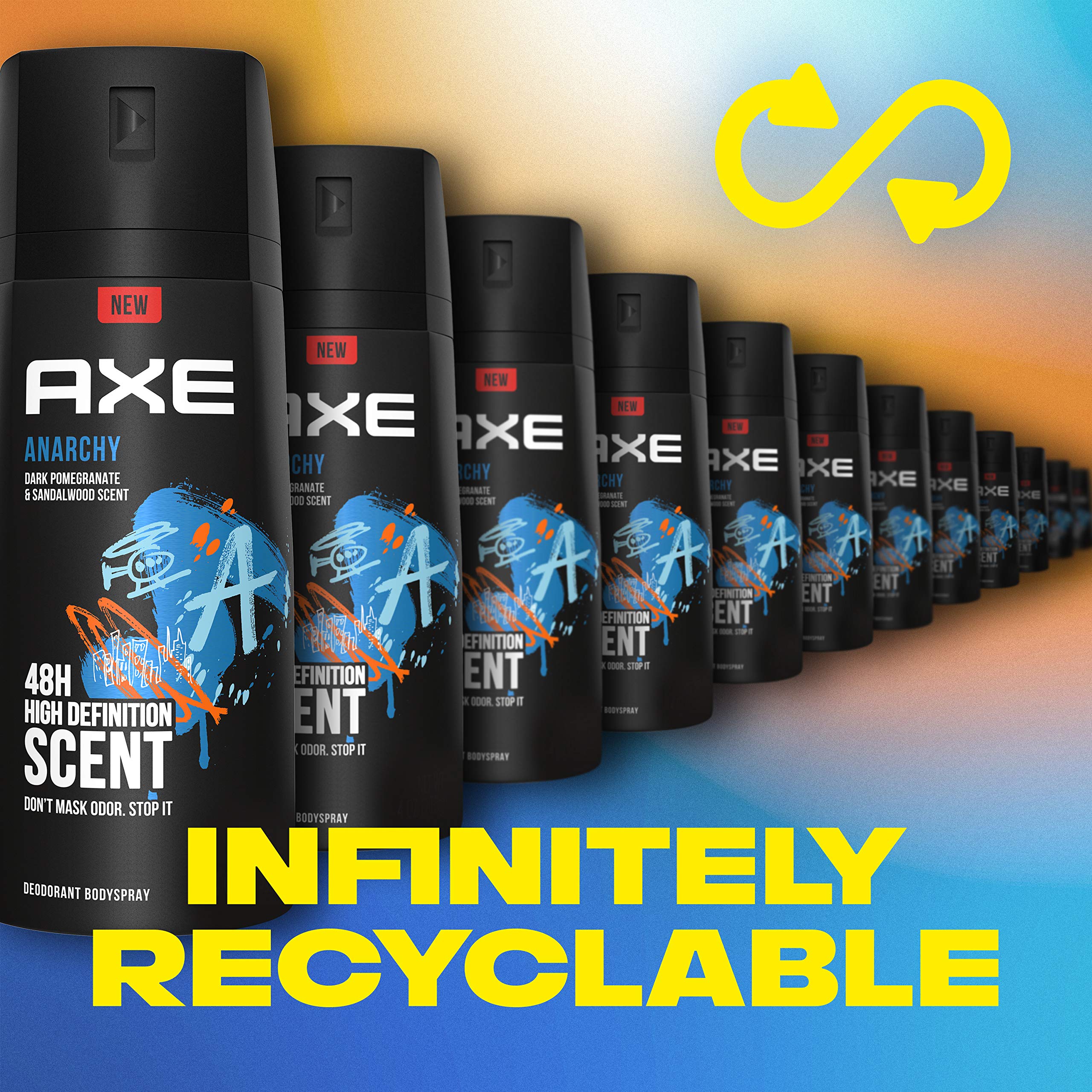 AXE Anarchy envase metálico reciclable para reducir residuos