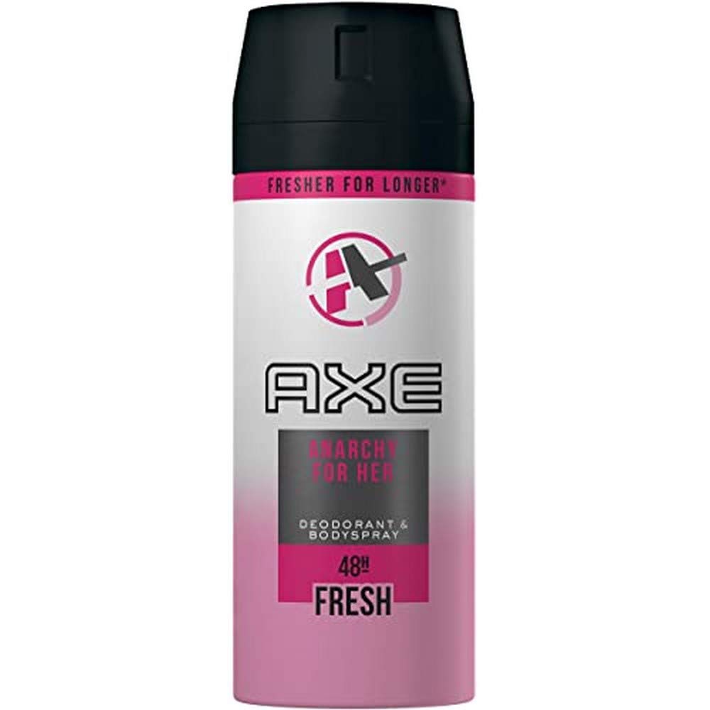 AXE Anarchy for Her deodorant bottle front view for all-day freshness.