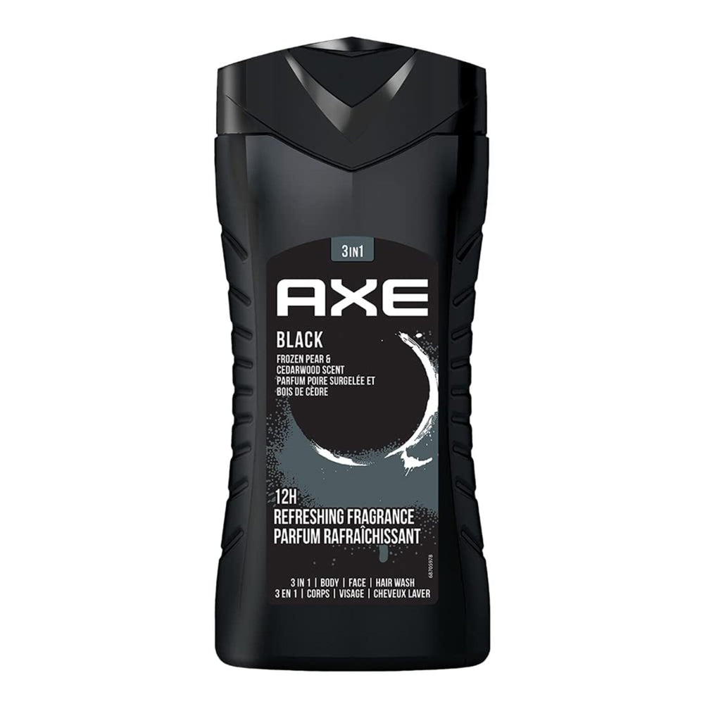 AXE Black botella 3en1 para cuerpo, cara y cabello, fragancia versátil