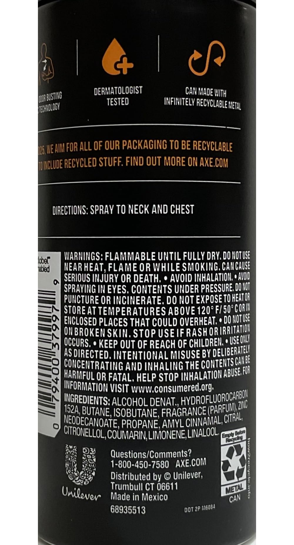 AXE Dark Temptation application hero shows quick-drying, comfortable wear