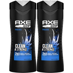 AXE Phoenix 2 en 1, champú y acondicionador, botella ergonómica para uso diario.