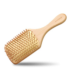 AYCBNB peine pala de bambú desenredando suavemente el cabello.