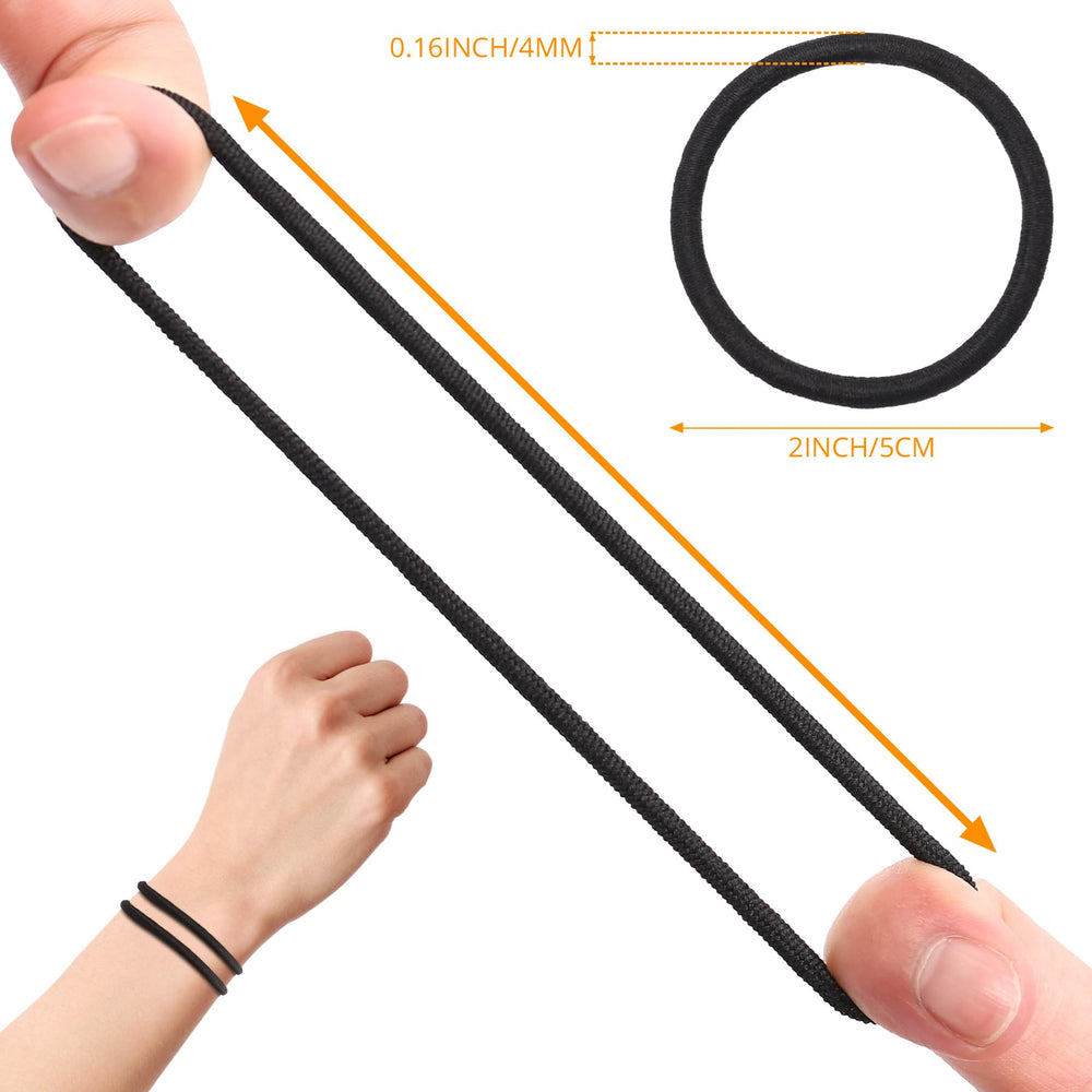 Ayogost elásticos de pelo duraderos de 4 mm para peinados firmes