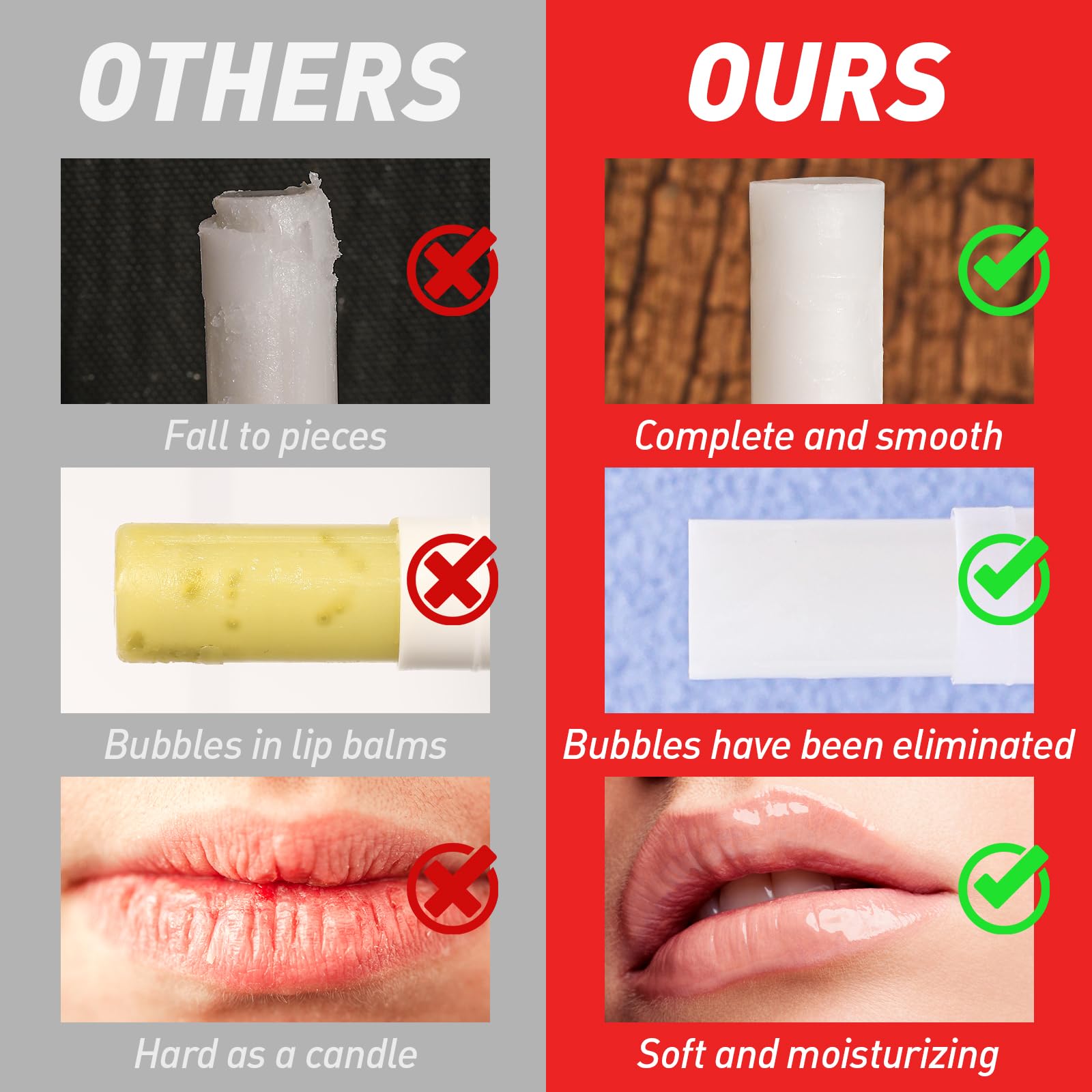 AZEN bálsamo labial sabor rosa, reparación suave