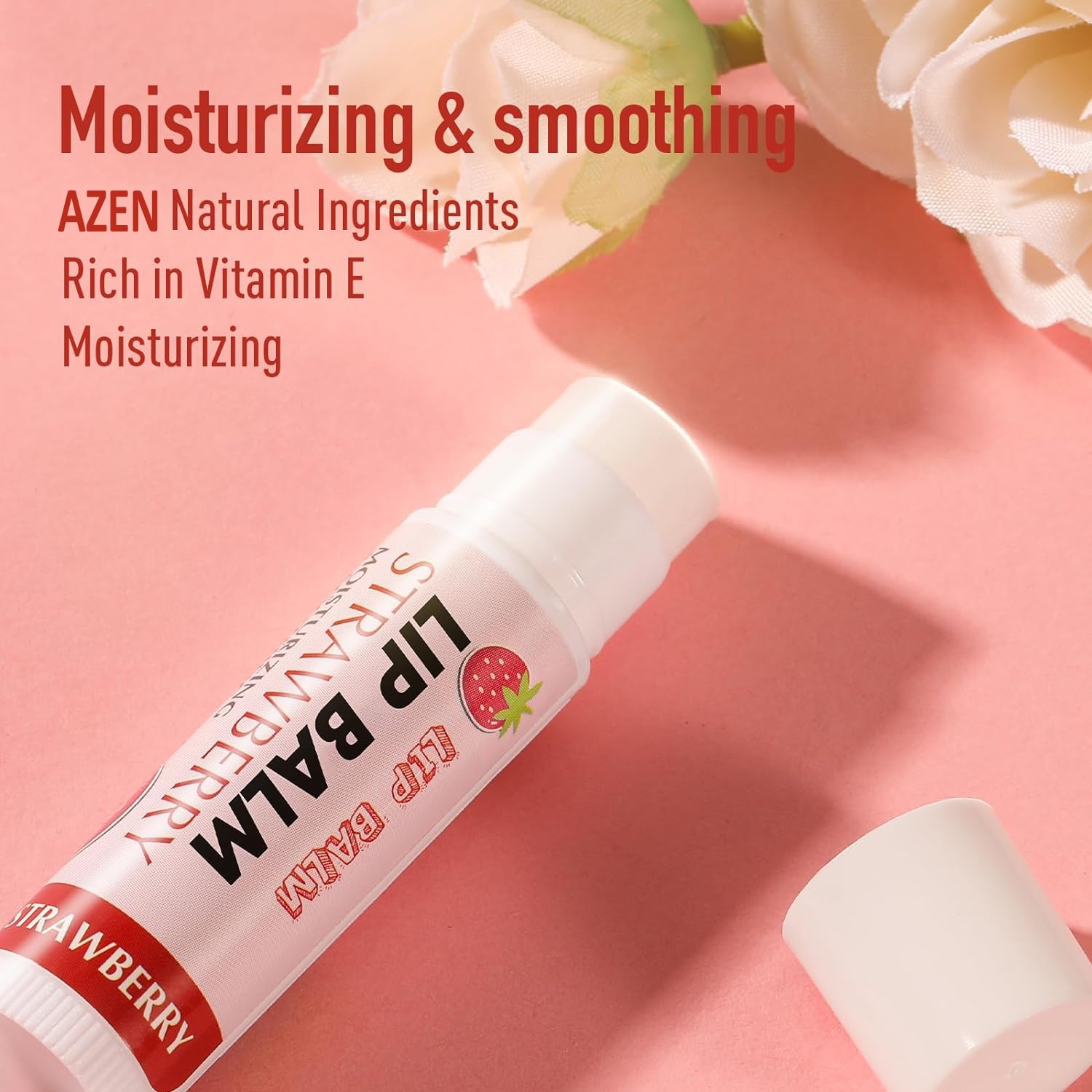 AZEN bálsamo labial con coco y vitamina E para nutrición