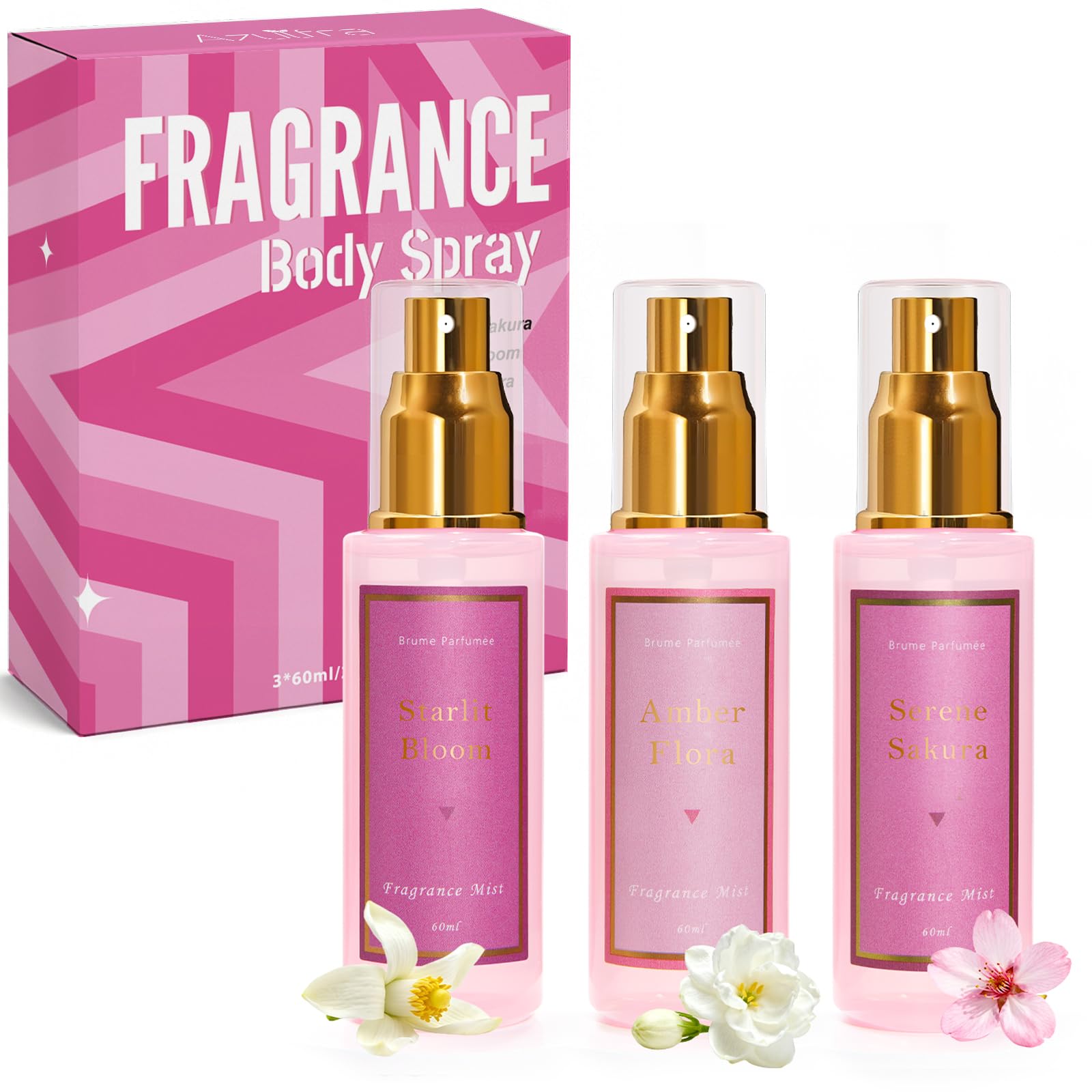 Azulfra atomizador corporal Flor Estelar, aroma floral para cualquier ocasión.