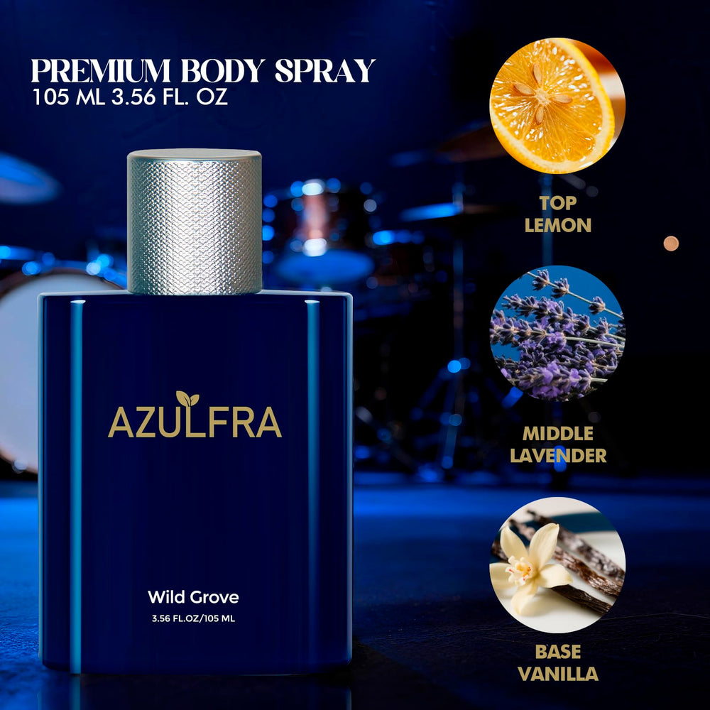 Azulfra desodorante corporal; aplicación rápida para frescura tras el entrenamiento.
