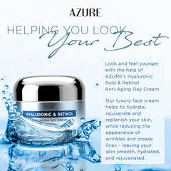 Azure Cosmetics skincare routine application image demonstrates versatile day and night care