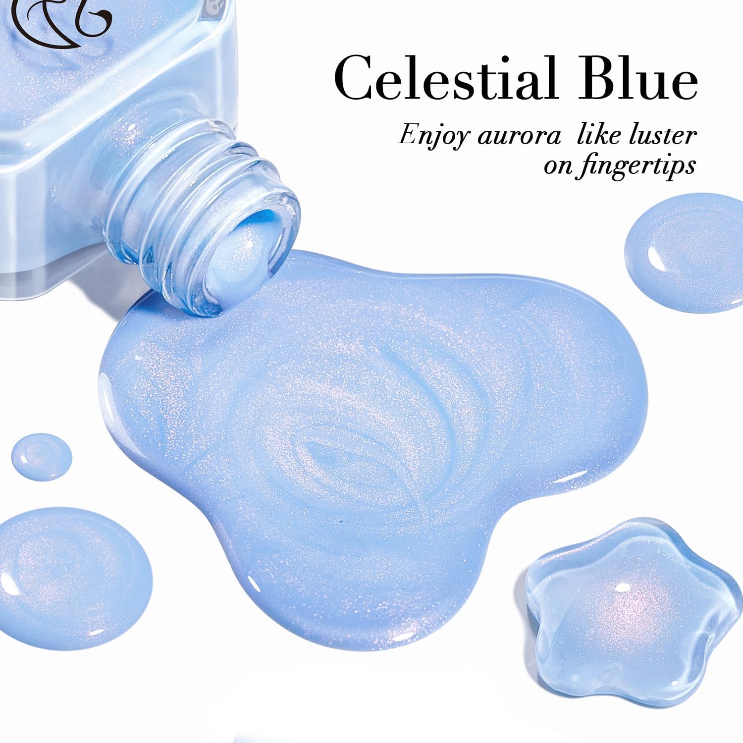 AZUREBEAUTY Esmalte Celestial Azul, secado rapido, lista para manicura en minutos.