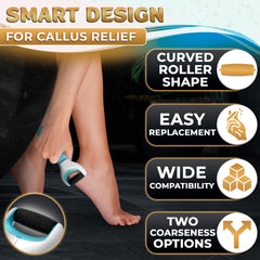 Rodillos AZZORI compatibles con Amope Pedi Perfect Pro para un cuidado cómodo.