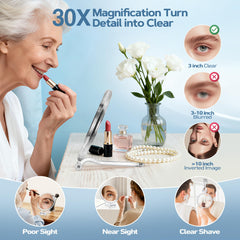 Espejo B Beauty Planet con mango ergonómico para agarre cómodo