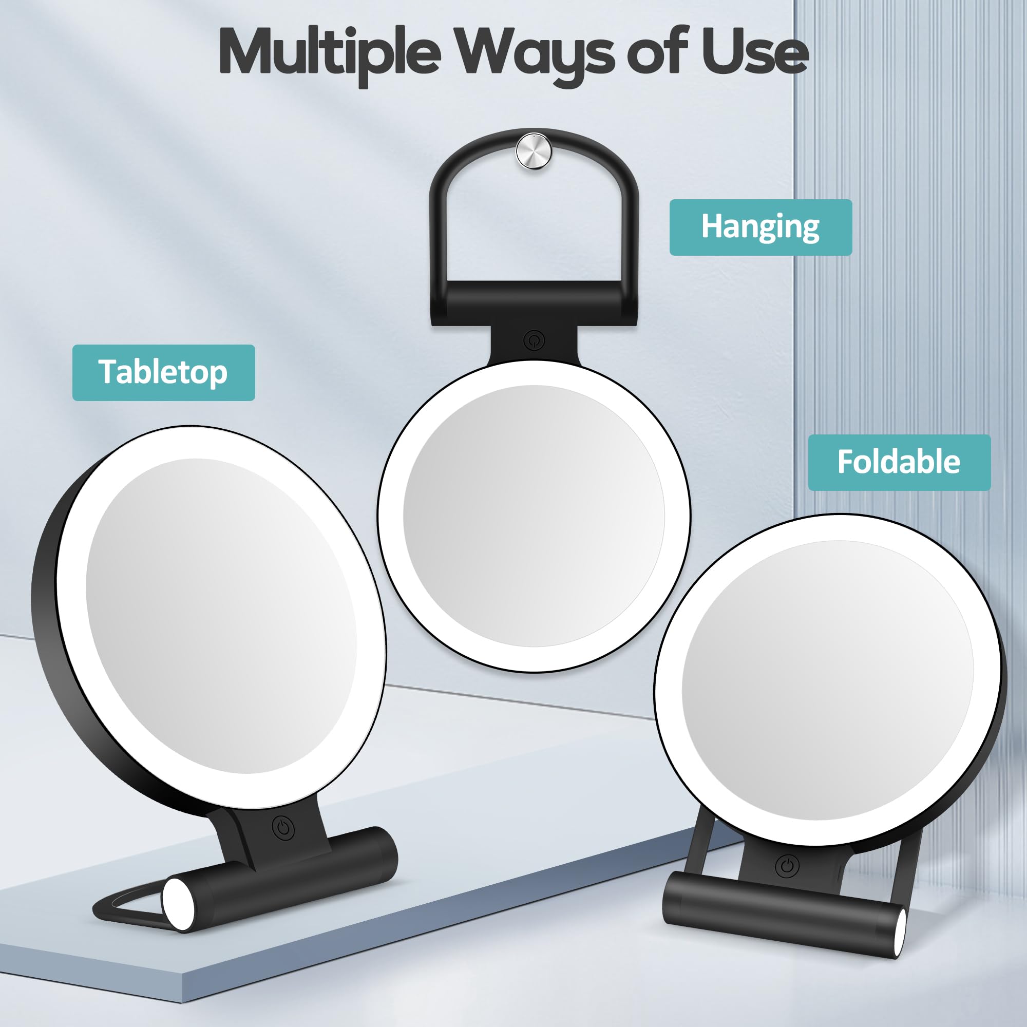 Tres colores de luz para diferentes situaciones de maquillaje