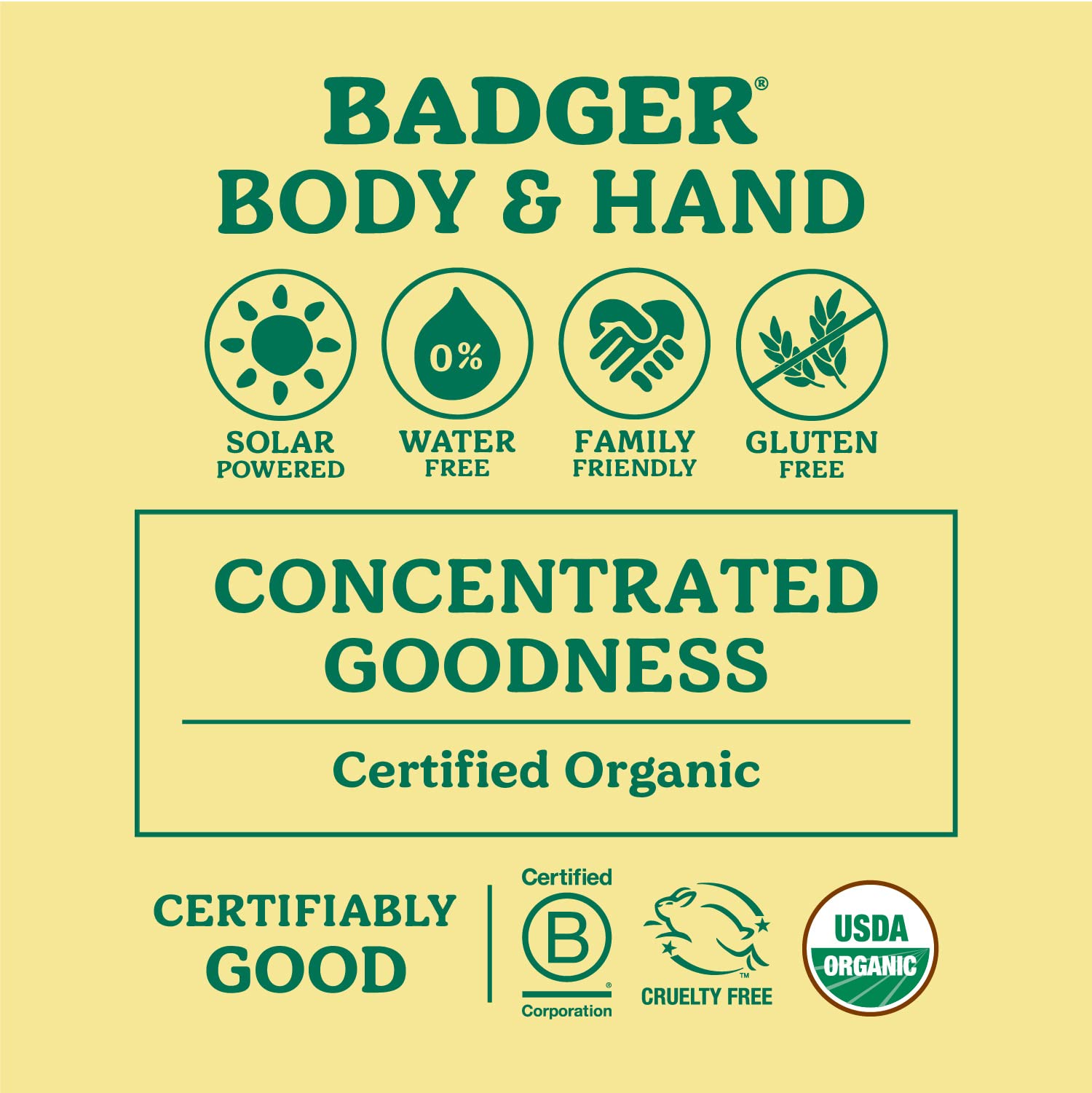 Badger bálsamo para pies, ingredientes orgánicos que cuidan la piel.