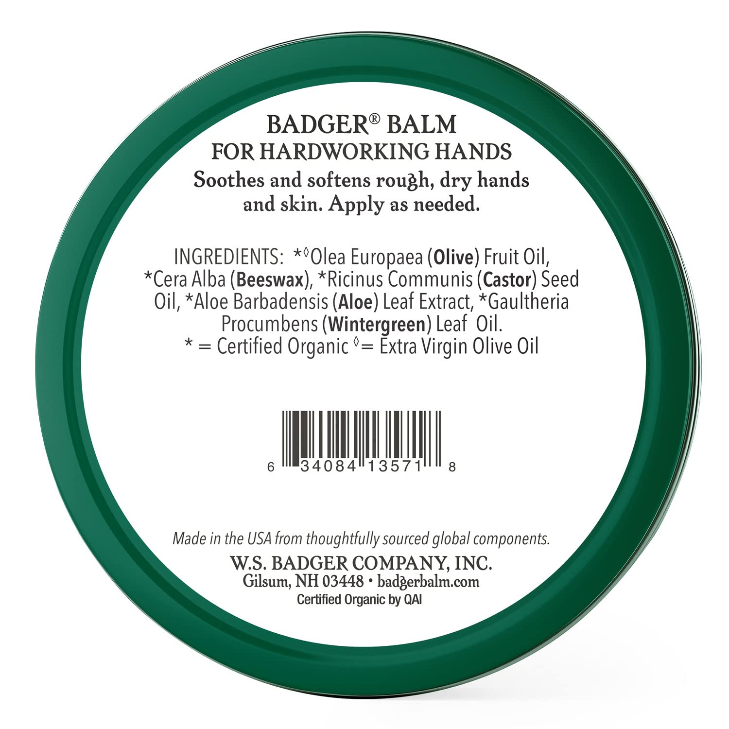 Badger crema para manos: textura cremosa que protege piel sensible.