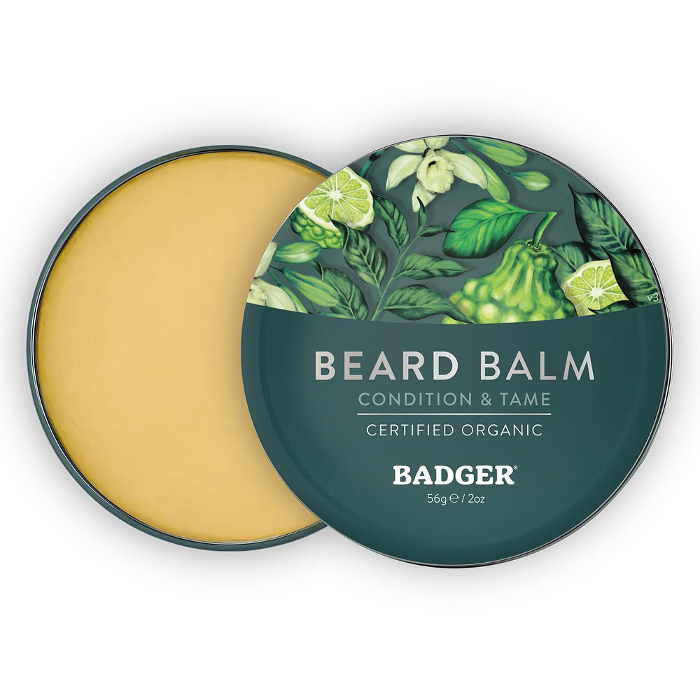 Bálsamo Badger para bigote y barba, define estilo sin esfuerzo.