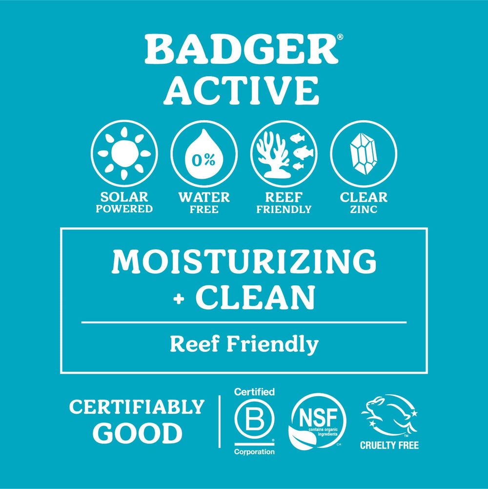 Badger reef-safe mineral protection supports eco-conscious beach days