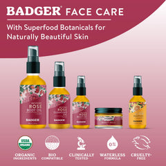 Aroma suave a rosa de Badger Rose Beauty Balm