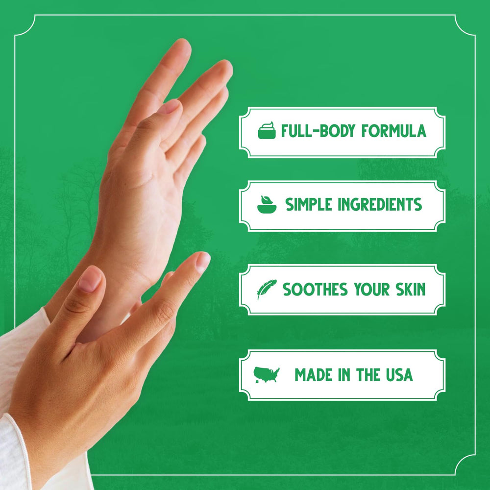 Label highlights lanolin enriched formula and simple ingredients