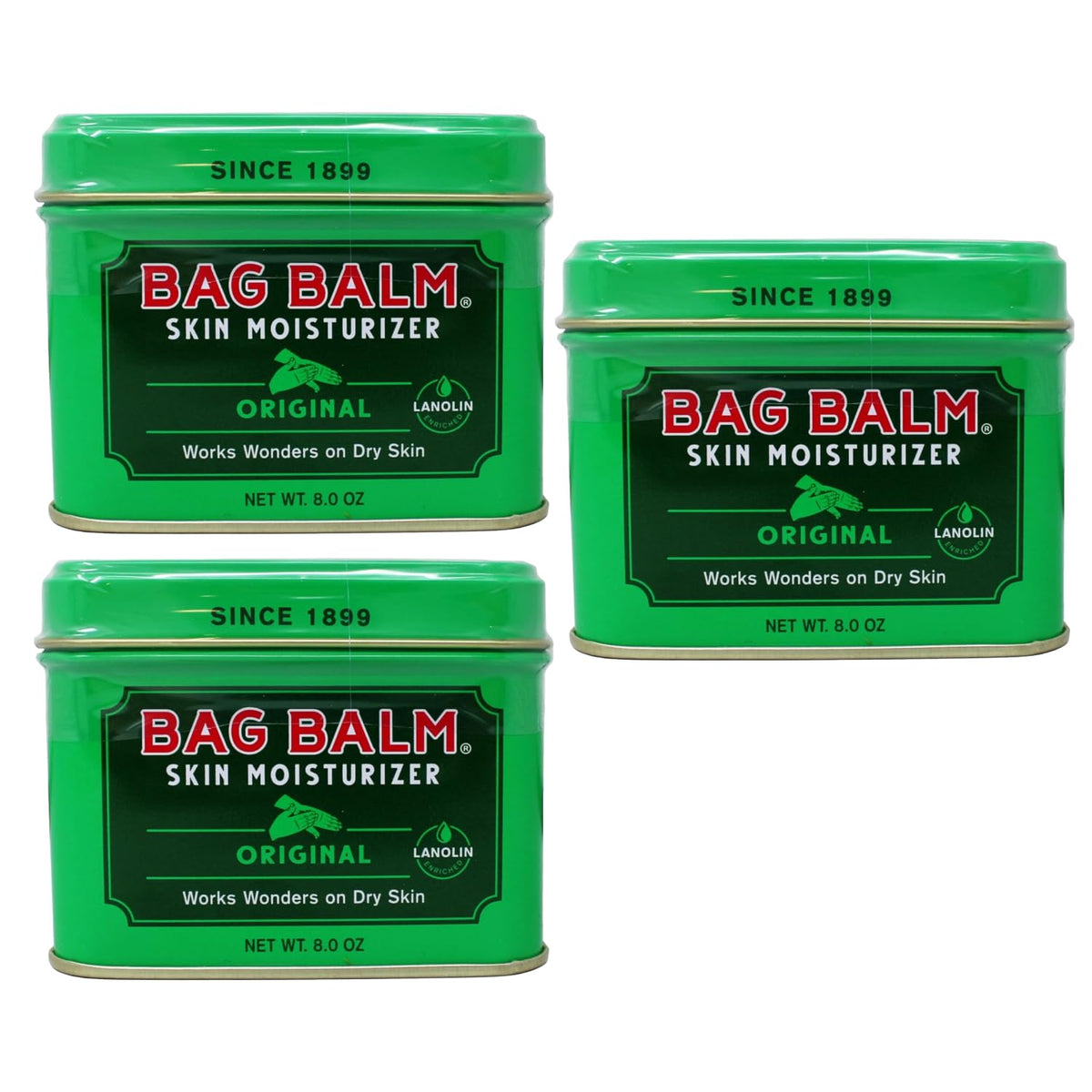 Bag Balm Original Hand Moisturizer in a tin for dry skin care
