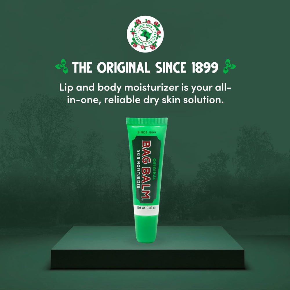 Bag Balm Original pocket-friendly lip balm in action for quick relief