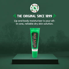 Bag Balm Original pocket-friendly lip balm in action for quick relief
