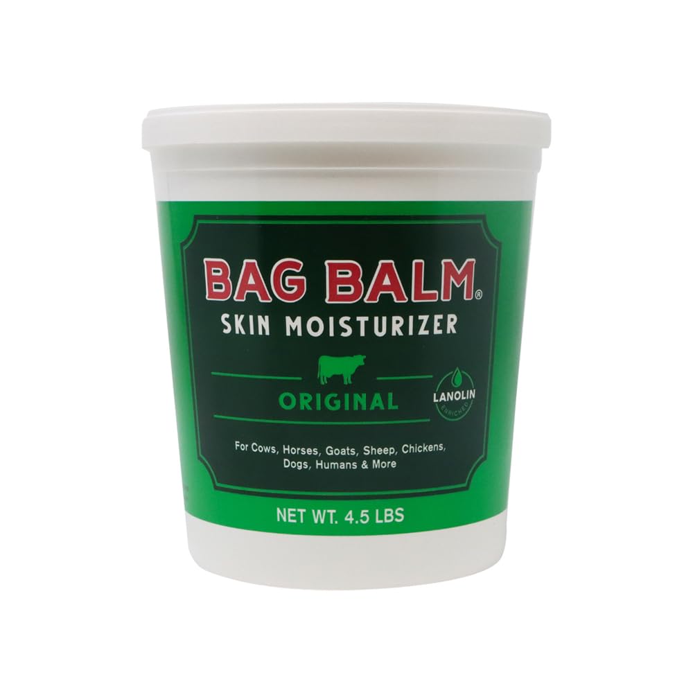 Bag Balm Vermont balde frente, hidratación profunda para manos y piel seca.