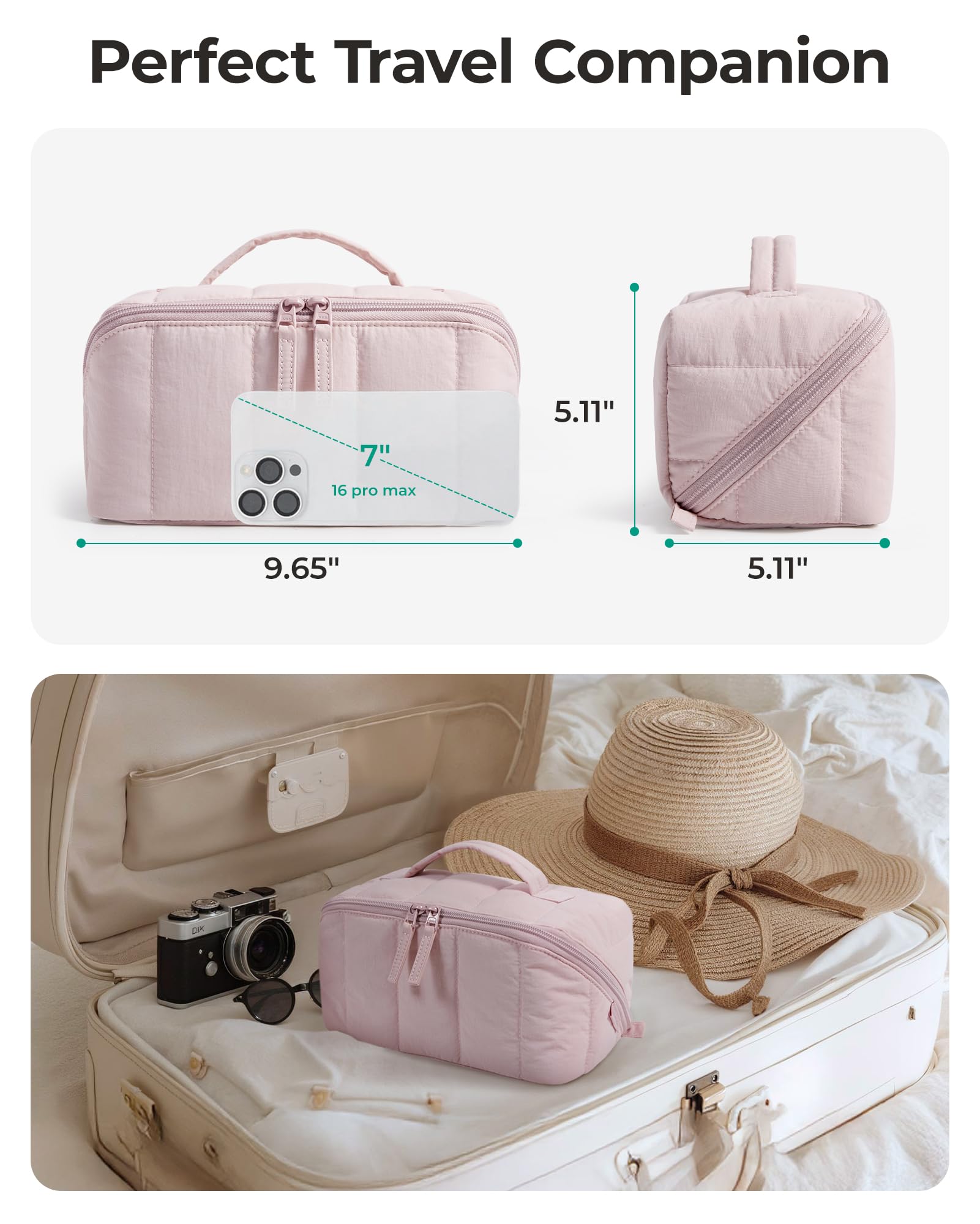 BAGSMART bolsa con asa resistente y cierre seguro para transportar.