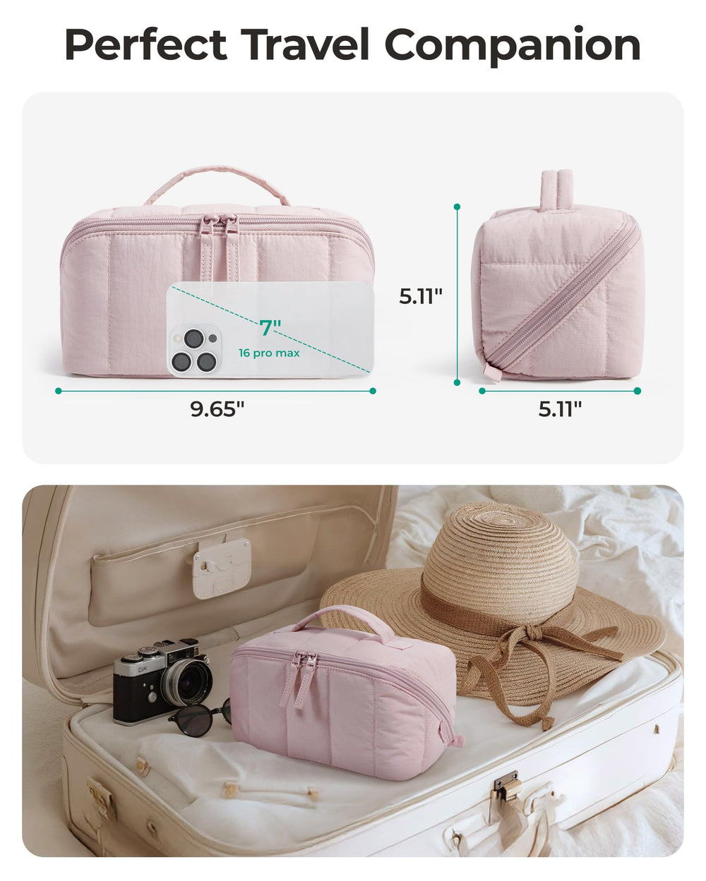 BAGSMART bolsa con asa resistente y cierre seguro para transportar.